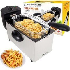 Esperanza perinteinen rasvakeitin SUURI FRYER 3L 2000W SÄHKÖ 2200W 3l hinta ja tiedot | Airfryerit ja friteerauskeittimet | hobbyhall.fi