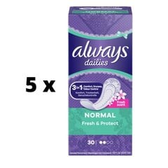 Terveyssiteet Always Normal, Deo 30 kpl x 5 kpl hinta ja tiedot | Tamponit ja terveyssiteet | hobbyhall.fi