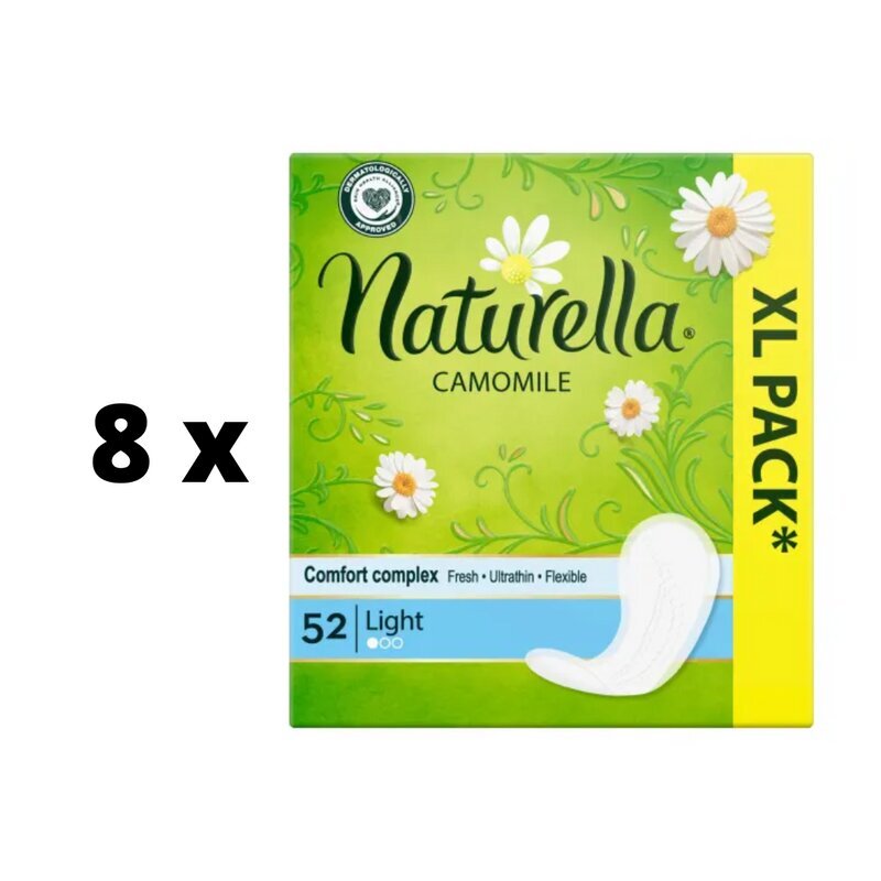 Terveyssiteet Naturella Light Camomile Multiform, 52 kpl x 8 kpl paketti hinta ja tiedot | Tamponit ja terveyssiteet | hobbyhall.fi