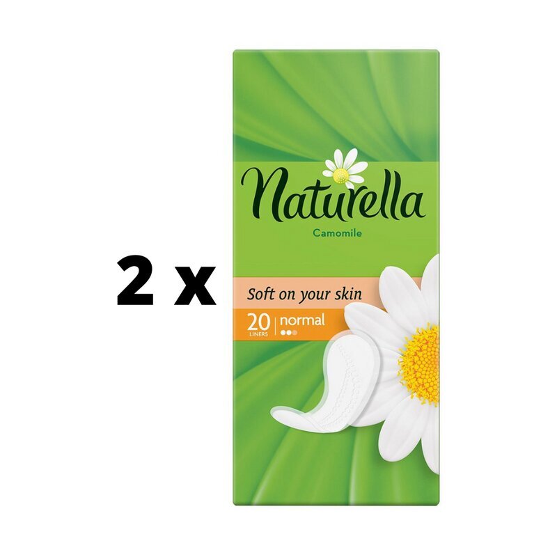 Hygieniatyynyt NATurella Camomile Normal, 20 kpl x 2 kpl paketti hinta ja tiedot | Tamponit ja terveyssiteet | hobbyhall.fi