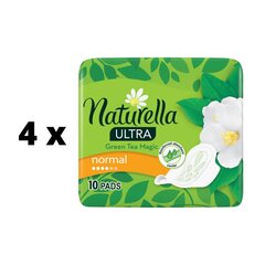 Hygieniapakkaukset Naturella Ultra Normal Green Tea, 10 kpl x 4 kpl hinta ja tiedot | Tamponit ja terveyssiteet | hobbyhall.fi