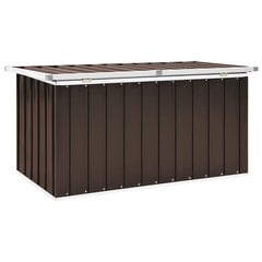 Puutarhan varastoarkku ruskea 129x67x65 cm hinta ja tiedot | Kompostorit ja jäteastiat | hobbyhall.fi