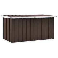 Puutarhan varastoarkku ruskea 129x67x65 cm hinta ja tiedot | Kompostorit ja jäteastiat | hobbyhall.fi