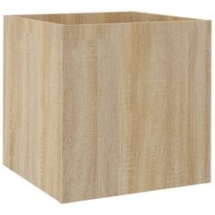 Kukkalaatikko Sonoma-tammi 40x40x40 cm tekninen puu hinta ja tiedot | Kukkaruukut | hobbyhall.fi