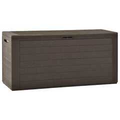 Puutarhan varastoarkku ruskea 116x44x55 cm hinta ja tiedot | Kompostorit ja jäteastiat | hobbyhall.fi