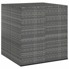 Puutarhan säilytyslaatikko PE-rottinki 100x97,5x104 cm harmaa hinta ja tiedot | Kompostorit ja jäteastiat | hobbyhall.fi