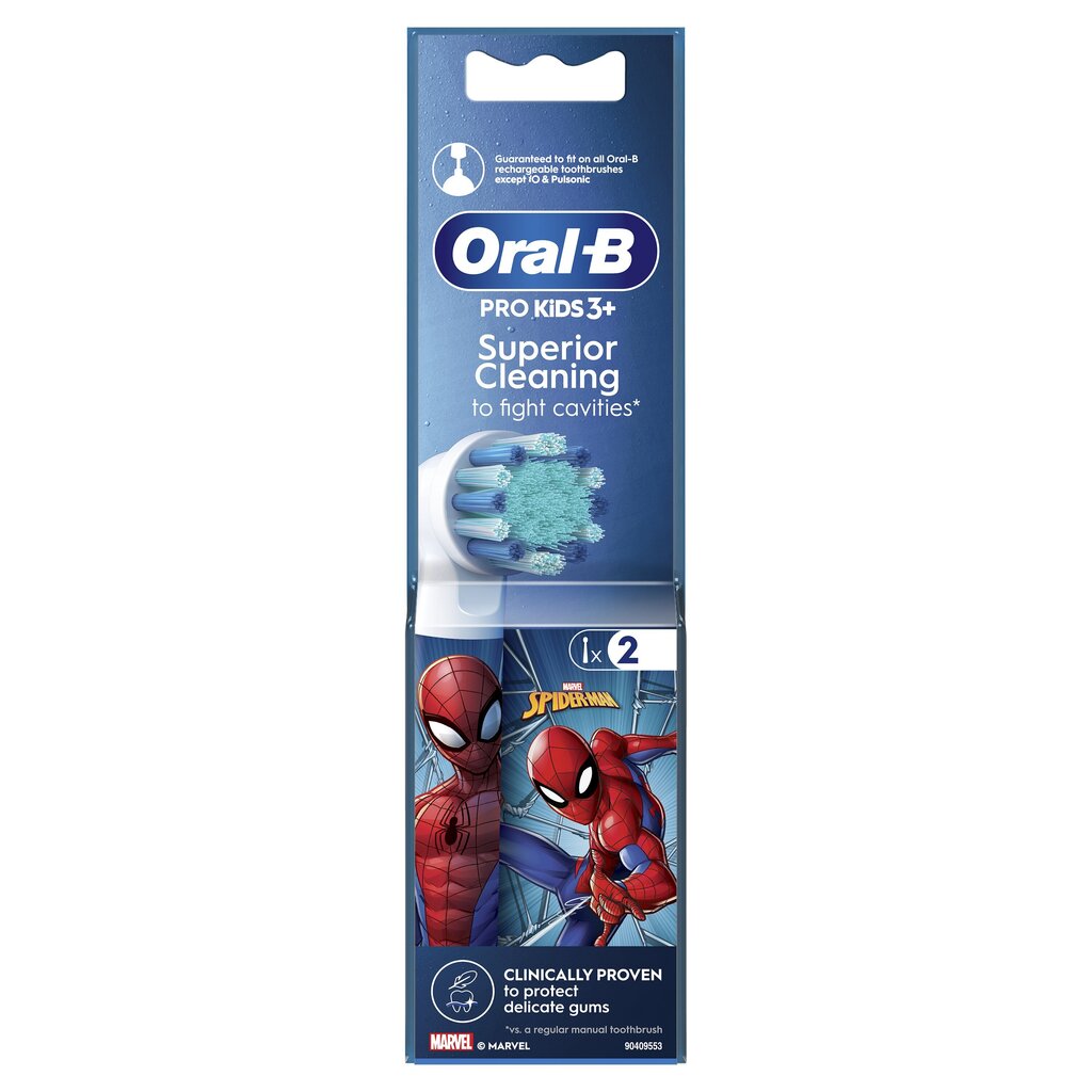 Oral-B EB10-2 Kids Spiderman hinta ja tiedot | Sähköhammasharjan vaihtoharjat | hobbyhall.fi