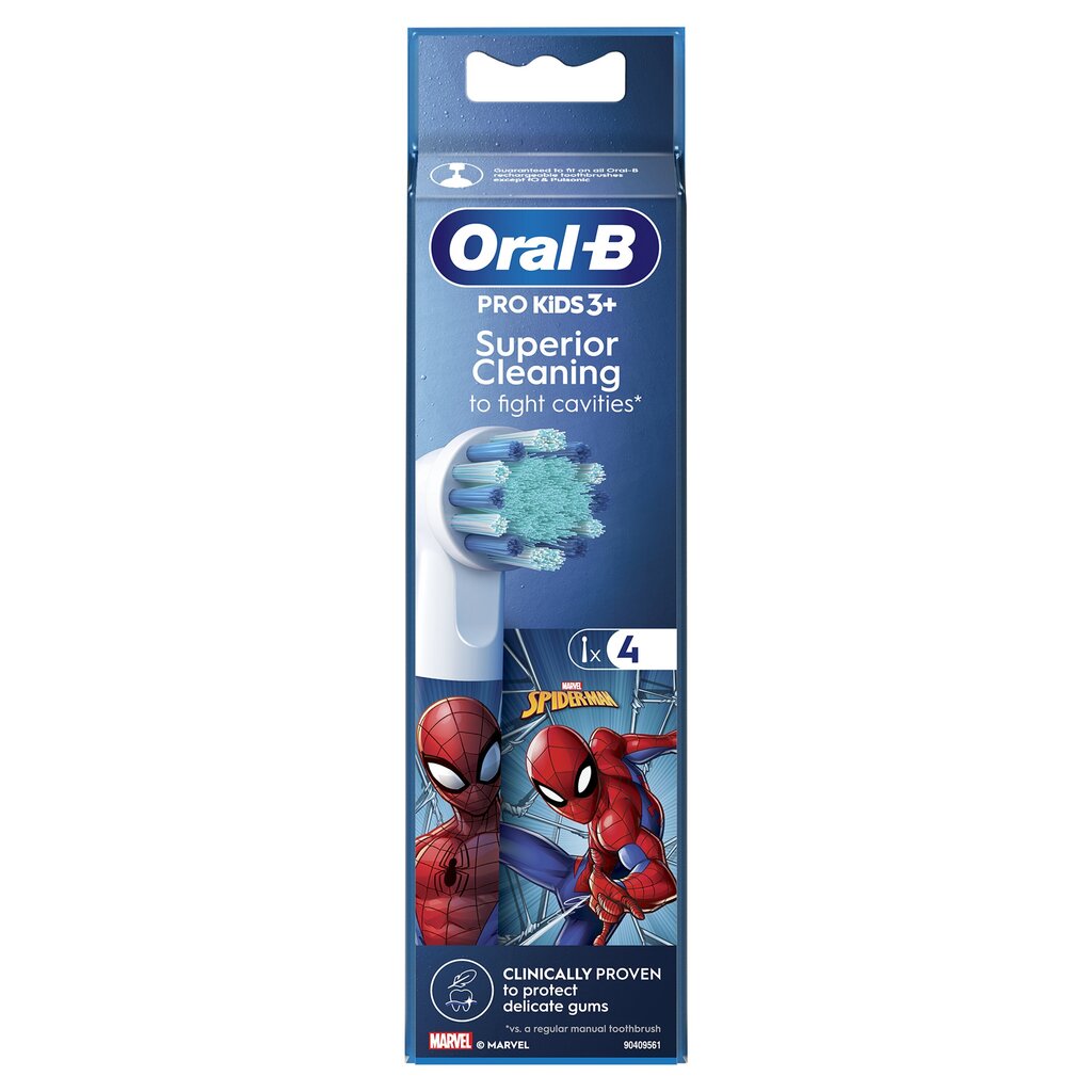 Oral-B EB10-4 Kids Spiderman hinta ja tiedot | Sähköhammasharjan vaihtoharjat | hobbyhall.fi