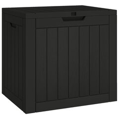 Puutarhan varastoarkku musta 55,5x43x53 cm polypropeeni hinta ja tiedot | Kompostorit ja jäteastiat | hobbyhall.fi