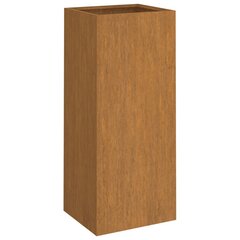 Kukkalaatikko 32x27,5x75 cm Corten teräs hinta ja tiedot | Kukkaruukut | hobbyhall.fi