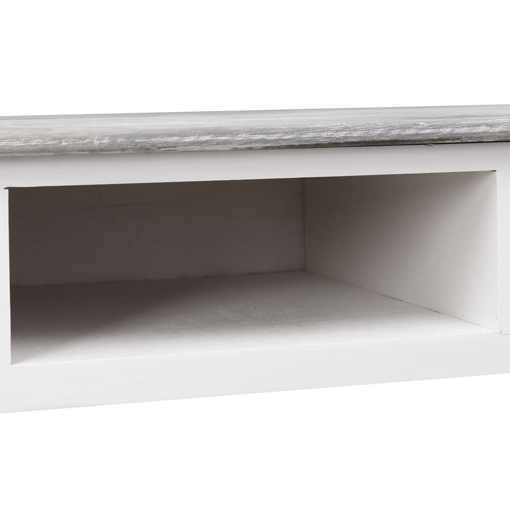 Kirjoituspöytä harmaa 110x45x76 cm puinen hinta ja tiedot | Tietokonepöydät ja työpöydät | hobbyhall.fi