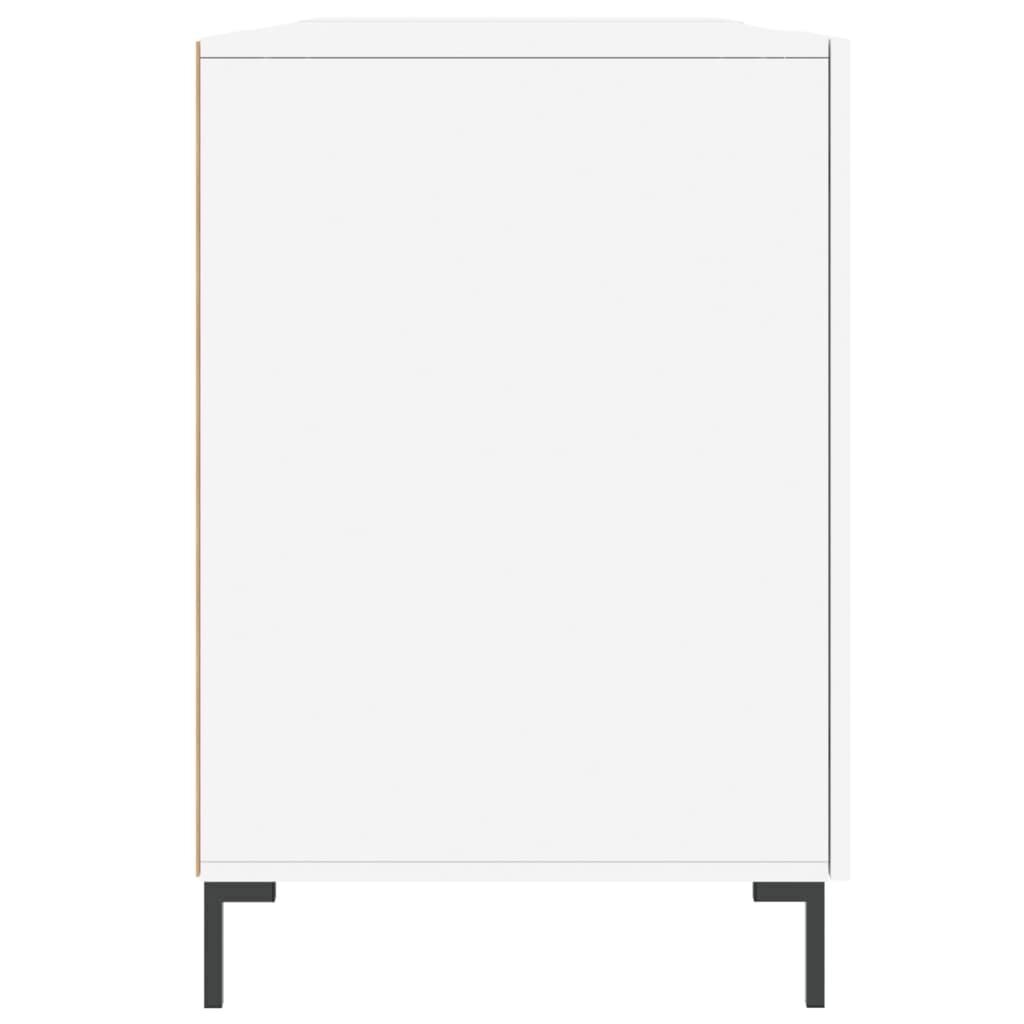 Työpöytä valkoinen 140x50x75 cm tekninen puu hinta ja tiedot | Tietokonepöydät ja työpöydät | hobbyhall.fi