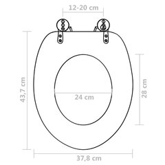 W-istuimen kansi MDF Vesipisara kuviointi hinta ja tiedot | WC-istuimen lisätarvikkeet | hobbyhall.fi