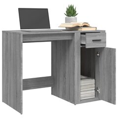 Työpöytä harmaa Sonoma 100x49x75 cm tekninen puu hinta ja tiedot | Tietokonepöydät ja työpöydät | hobbyhall.fi