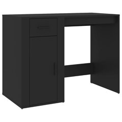 Työpöytä musta 100x49x75 cm tekninen puu hinta ja tiedot | Tietokonepöydät ja työpöydät | hobbyhall.fi