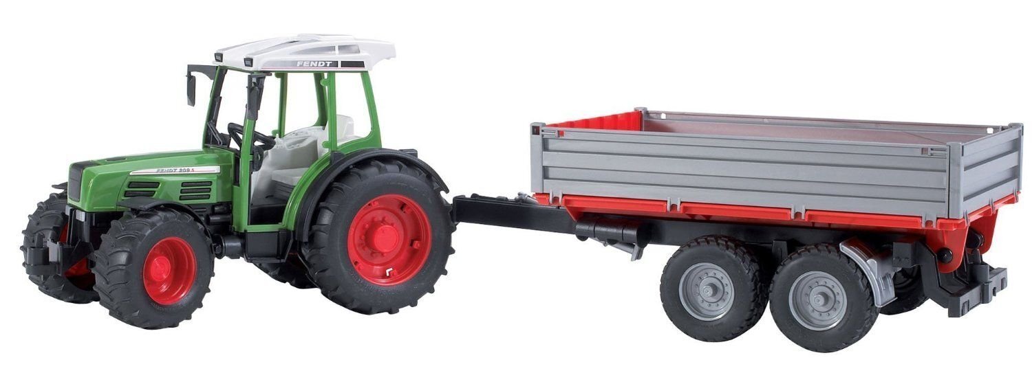 Bruder Fendt 209S -traktori + peräkärry hinta ja tiedot | Poikien lelut | hobbyhall.fi