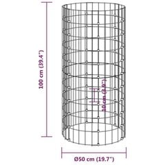 Puutarhakomposti Ø50x100 cm galvanoitu teräs hinta ja tiedot | Kukkaruukut | hobbyhall.fi