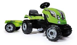 Traktori perävaunulla Smoby Farmer XL, vihreä hinta ja tiedot | Poikien lelut | hobbyhall.fi