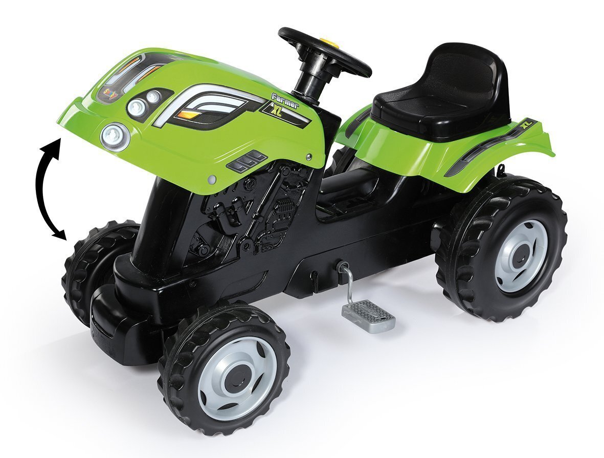 Traktori perävaunulla Smoby Farmer XL, vihreä hinta ja tiedot | Poikien lelut | hobbyhall.fi