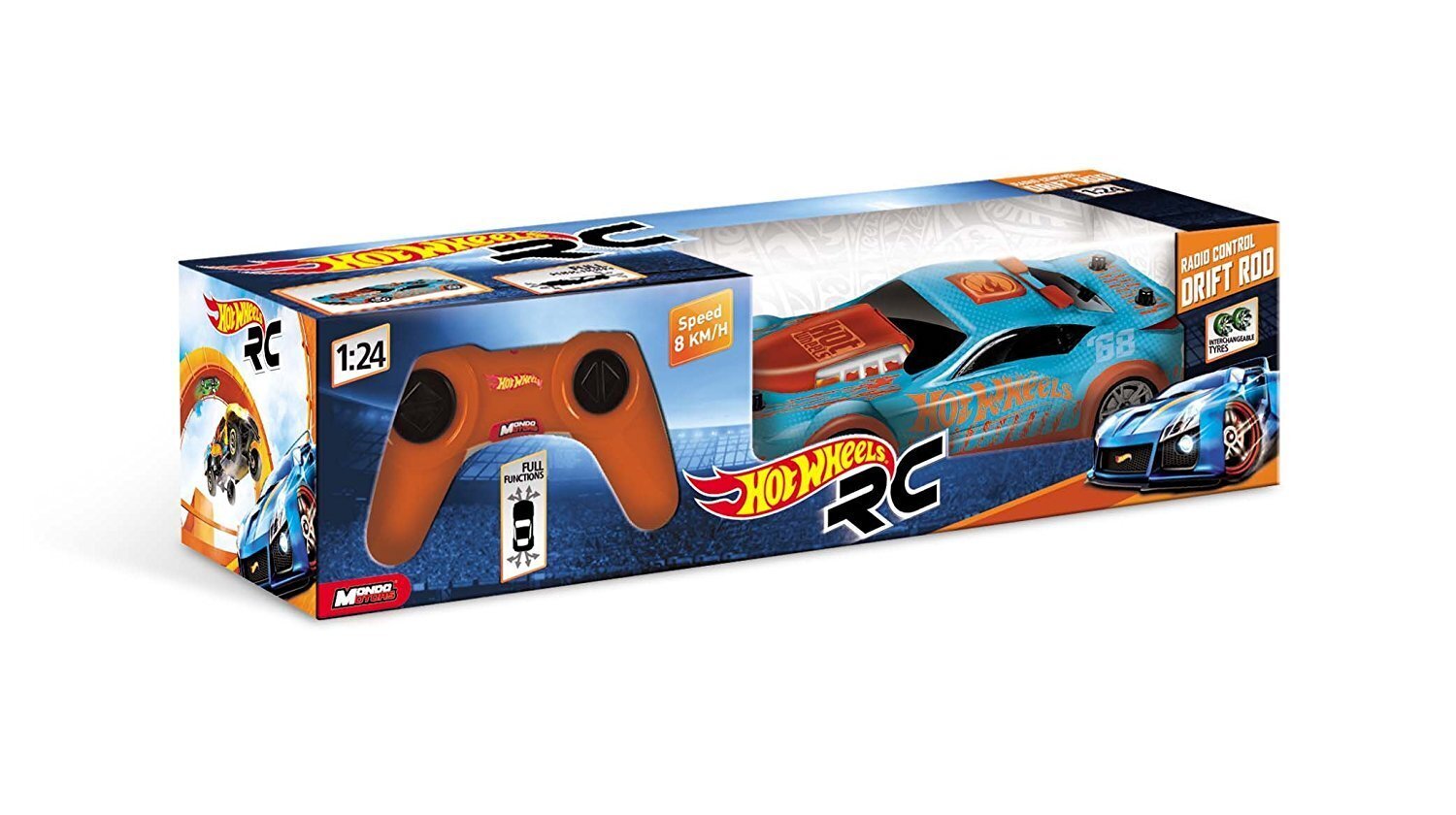 HOT WHEELS auto DRIFT ROAD NEW SCX6 R/C 1:24 hinta ja tiedot | Poikien lelut | hobbyhall.fi