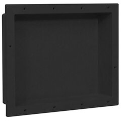 Suihkusyvennys mattamusta 41x51x10 cm hinta ja tiedot | Kylpyhuoneen sisustus | hobbyhall.fi