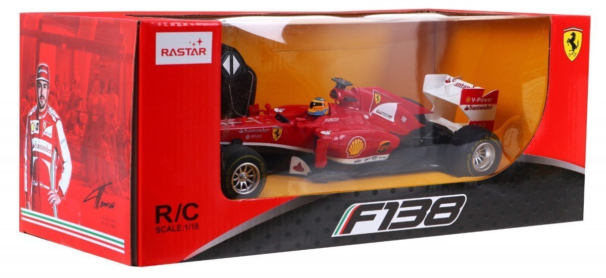 Kilpa-auto kaukosäätimellä Ferrari F1, 1:18 hinta ja tiedot | Poikien lelut | hobbyhall.fi