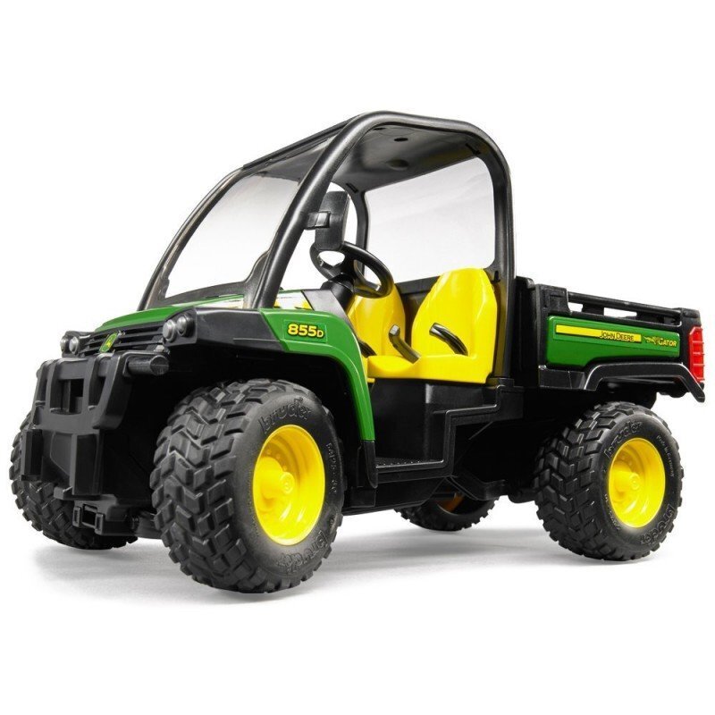 Traktori perävaunulla Bruder John Deere Gator, XUV 855D hinta ja tiedot | Poikien lelut | hobbyhall.fi