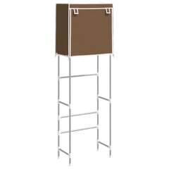 Hylly wc:n yläpuolella, 2 hyllyä, ruskea, 56x30x170cm, rauta hinta ja tiedot | Kylpyhuoneen sisustus | hobbyhall.fi