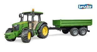 John Deere 5115M traktoriajoneuvo kippiauton perävaunulla hinta ja tiedot | Bruder Lelut | hobbyhall.fi