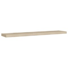 Kelluvat seinähyllyt 2 kpl tammi 120x23,5x3,8 cm MDF hinta ja tiedot | Hyllyt | hobbyhall.fi