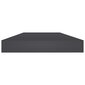 Kirjahyllytasot 8 kpl harmaa 40x10x1,5 cm lastulevy hinta ja tiedot | Hyllyt | hobbyhall.fi