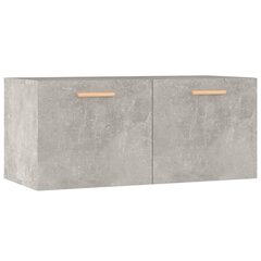 Seinäkaappi betoninharmaa 80x35x36,5 cm tekninen puu hinta ja tiedot | Olohuoneen kaapit ja lipastot | hobbyhall.fi