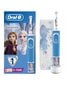 Braun Oral-B lasten sähköhammasharja D100.413.2KX Frozen II ajastimella + matkakotelo, sininen hinta ja tiedot | Sähköhammasharjat | hobbyhall.fi