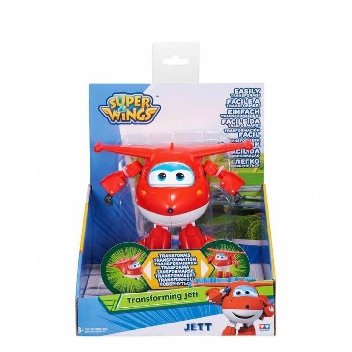 Lentokonerobotti Jett Super Wings, 6,5 cm hinta ja tiedot | Poikien lelut | hobbyhall.fi