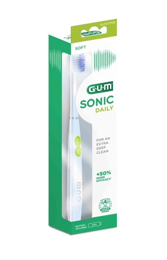 GUM (4100) ActiVital Sonic, valkoinen hinta ja tiedot | Sähköhammasharjat | hobbyhall.fi