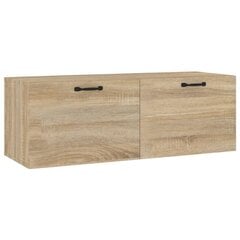 Seinäkaappi Sonoma-tammi 100x36,5x35 cm tekninen puu hinta ja tiedot | Olohuoneen kaapit ja lipastot | hobbyhall.fi