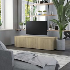 TV-kaappi, sonoma tammi väri, 120x34x30cm, MDP hinta ja tiedot | TV-tasot | hobbyhall.fi