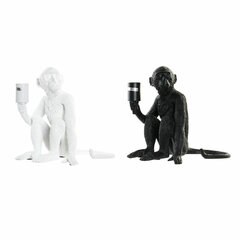 Pöytälamppu DKD Home Decor 33 x 32 x 31 cm Musta Valkoinen Hartsi 220 V 50 W (2 osaa) hinta ja tiedot | Pöytävalaisimet | hobbyhall.fi