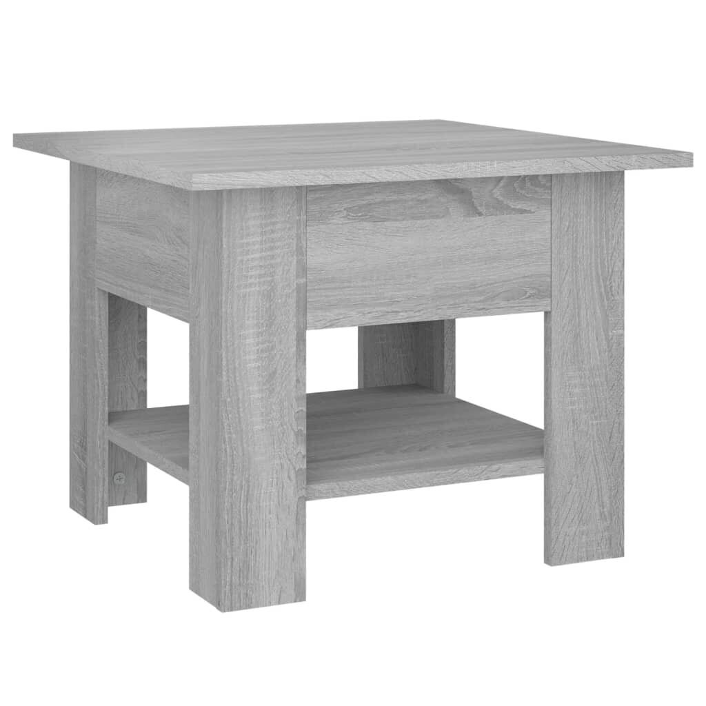 Sohvapöytä harmaa Sonoma 55x55x42 cm lastulevy hinta ja tiedot | Sohvapöydät | hobbyhall.fi