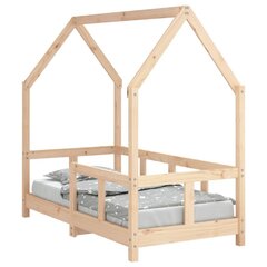 Lasten sängynrunko , 70x140 cm, ruskea hinta ja tiedot | Lastensängyt | hobbyhall.fi