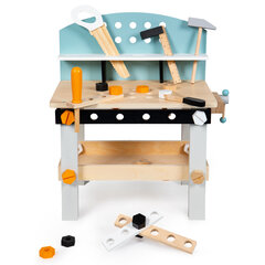 Puinen työkalupöytä, 32 osaa hinta ja tiedot | Ecotoys Lapset | hobbyhall.fi