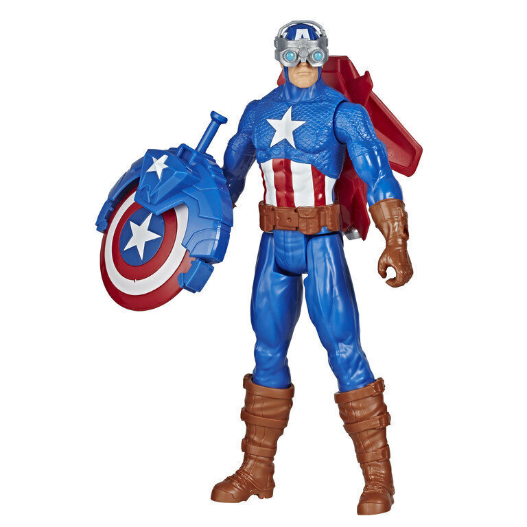 Hahmo Titan Hero Blast Gear Captain America hinta ja tiedot | Poikien lelut | hobbyhall.fi
