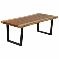 Sohvapöytä skettapuusta, 102x56x41cm, ruskea hinta ja tiedot | Sohvapöydät | hobbyhall.fi