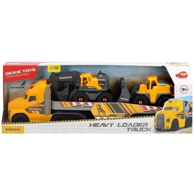 Simba Dickie Toys kuorma-auto Mack/Volvo Heavy Loader hinta ja tiedot | Poikien lelut | hobbyhall.fi