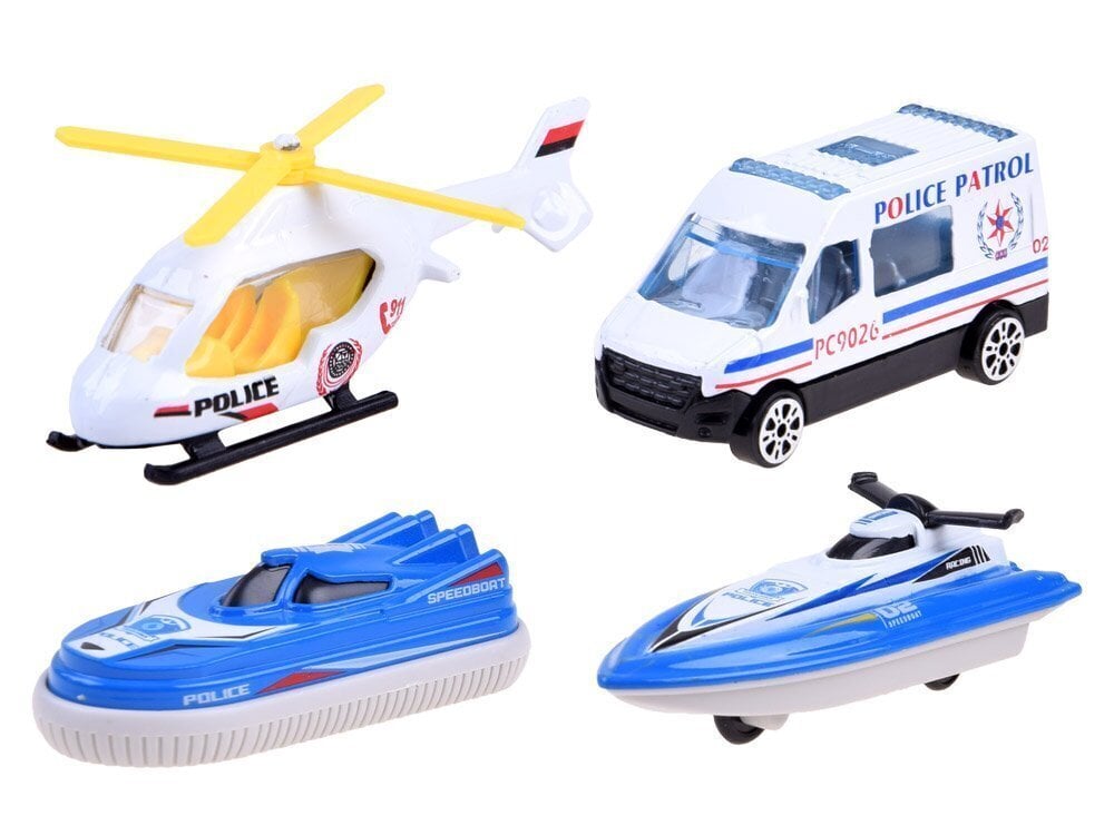 Poliisiautosarja Die Cast Police Porce, sininen. hinta ja tiedot | Poikien lelut | hobbyhall.fi