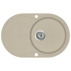 Keittiön pesuallas graniitti ovaali beige hinta ja tiedot | Keittiöaltaat | hobbyhall.fi