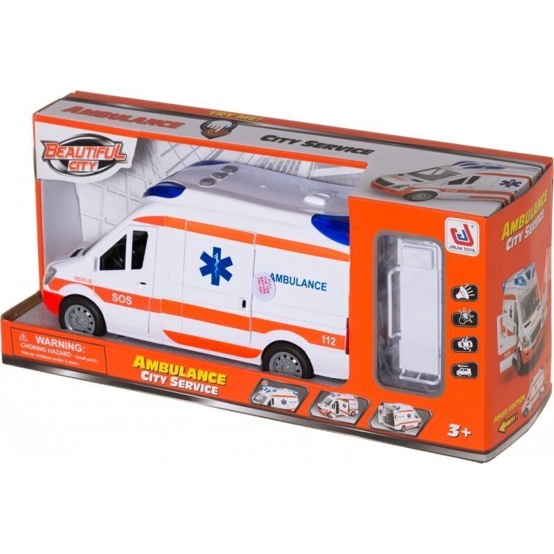 Ambulanssi ääni- ja valotehosteilla Beautiful City, 600966 hinta ja tiedot | Poikien lelut | hobbyhall.fi