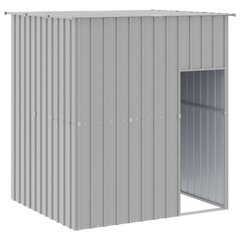 Koirankoppi katolla harmaa 165x153x181 cm galvanoitu teräs hinta ja tiedot | Kuljetushäkit ja kuljetuslaatikot | hobbyhall.fi