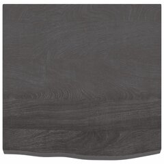 Seinähylly tummanruskea 60x60x(2-4) cm käsitelty täystammi hinta ja tiedot | Hyllyt | hobbyhall.fi