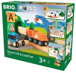 Junasarja junaradoilla Starter Lift & Load Brio Railway, 33878 hinta ja tiedot | Poikien lelut | hobbyhall.fi